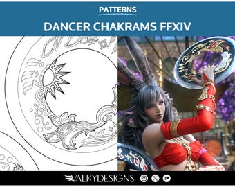 Dancer Chakrams - Cosplay PDF Vector Pattern | Final Fantasy XIV Game
