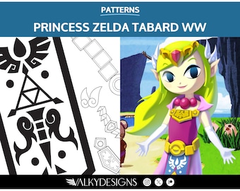 Zelda Tabard & Accessories - Cosplay PDF Vector Pattern | Zelda WW game