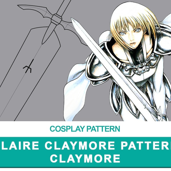 Claire's Claymore - Cosplay PDF Vector Pattern | Claymore manga