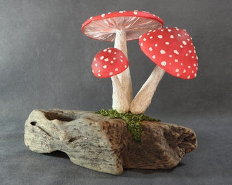Fly Agaric Toadstool sculpture