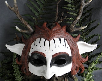 Tribal Satyr masquerade mask