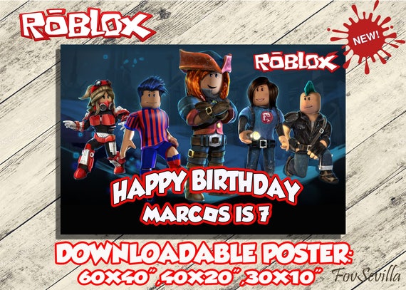 Roblox Download Size Omarbaybriansternco - amazoncom roblox logo poster roblox birthday party