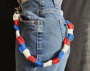 Wallet Chain: Red, White, and Blue Stripes