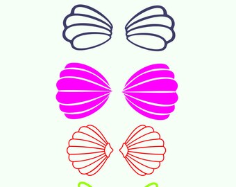 Free Free 124 Mermaid Shell Bra Svg SVG PNG EPS DXF File