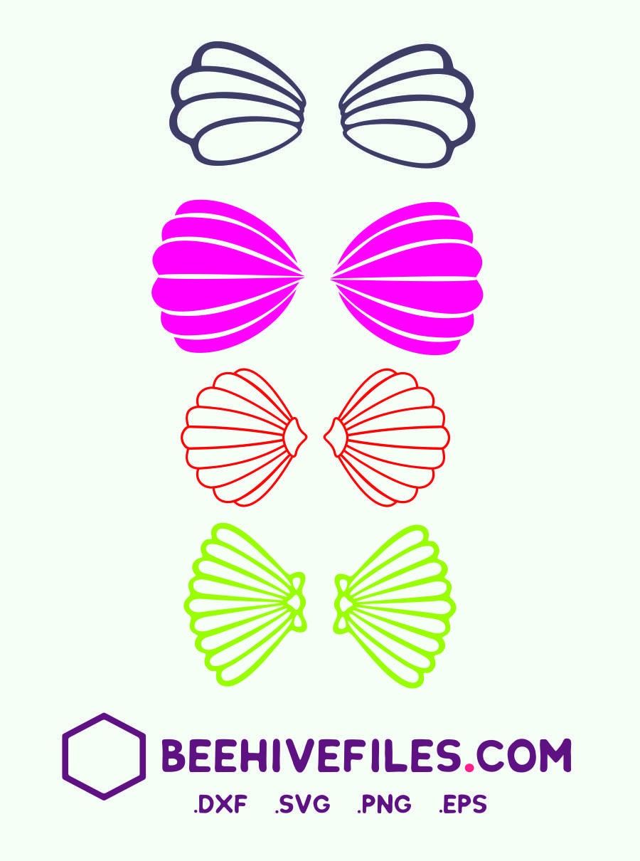 Free Free 260 Mermaid Seashell Bra Svg SVG PNG EPS DXF File