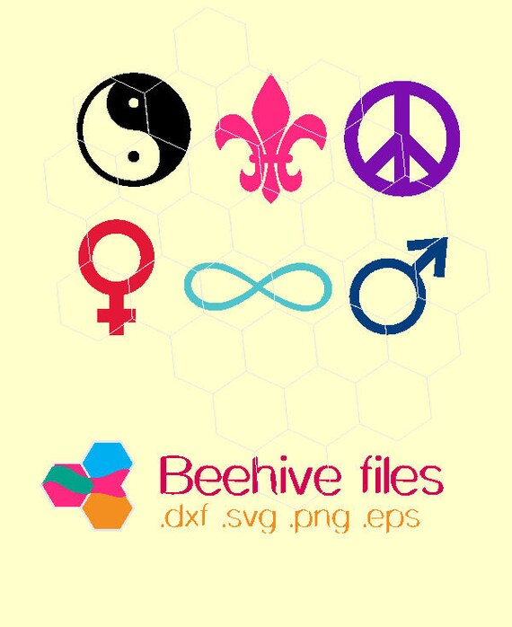 Download Free Peace Sign Female Symbol Male Symbol Sign Infinity Jin Etsy SVG Cut Files