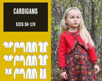 Summer cardigans and boleros 56-170 PDF sewing pattern, instant download, tutorial