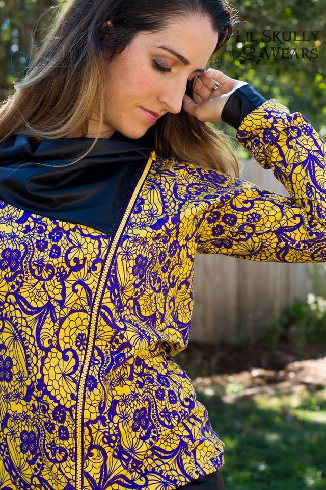 Biker jacket women 3454 PDF sewing pattern, instant download, tutorial