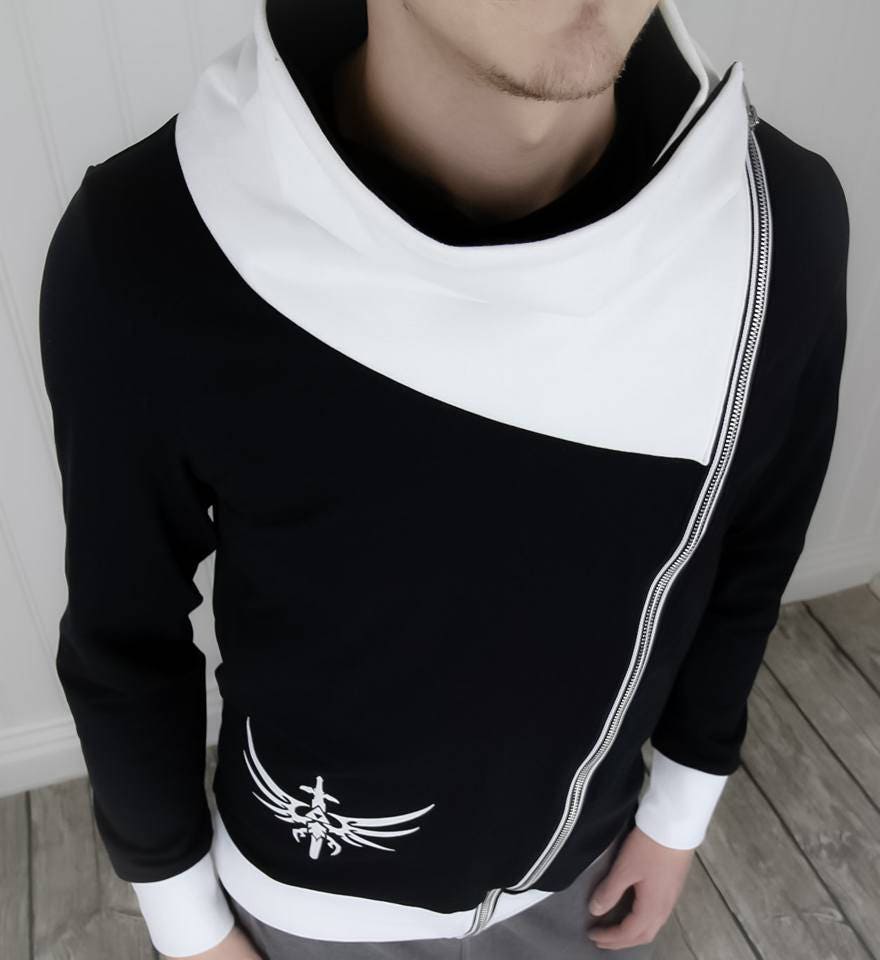 Biker jacket/sweatshirt Men PDF sewing pattern, instant download, tutorial