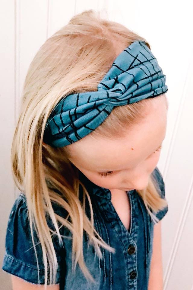 Faux twist knot headband BabyAdult size PDF sewing pattern, instant