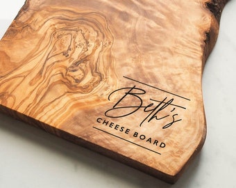 Personalised birthday cheese board, gift for her, bespoke name present