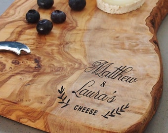 Gift for couple, personalised couples cheese board