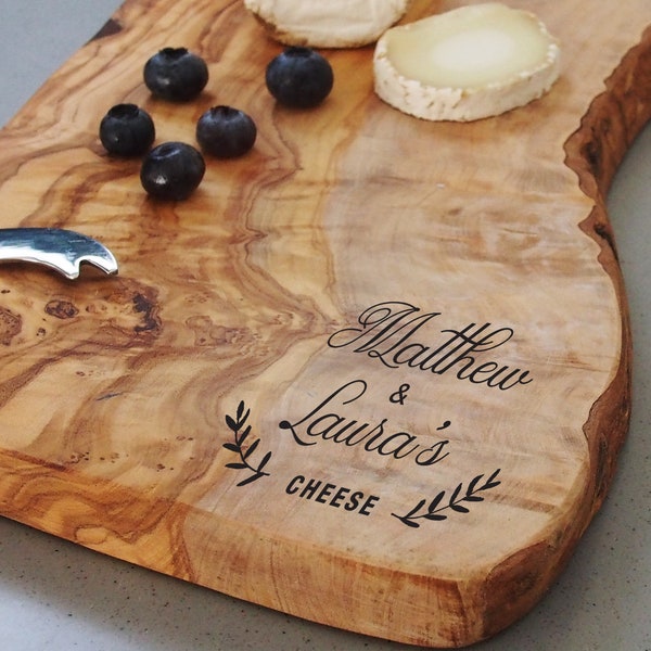 Gift for couple, personalised couples cheese board