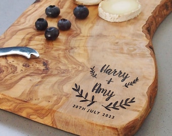 Personalised Cheese Board, Wedding or Engagement Gift, Unique Wedding Present