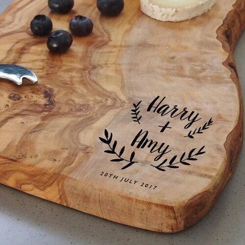Personalised Cheese Board Wedding or Engagement Gift Etsy