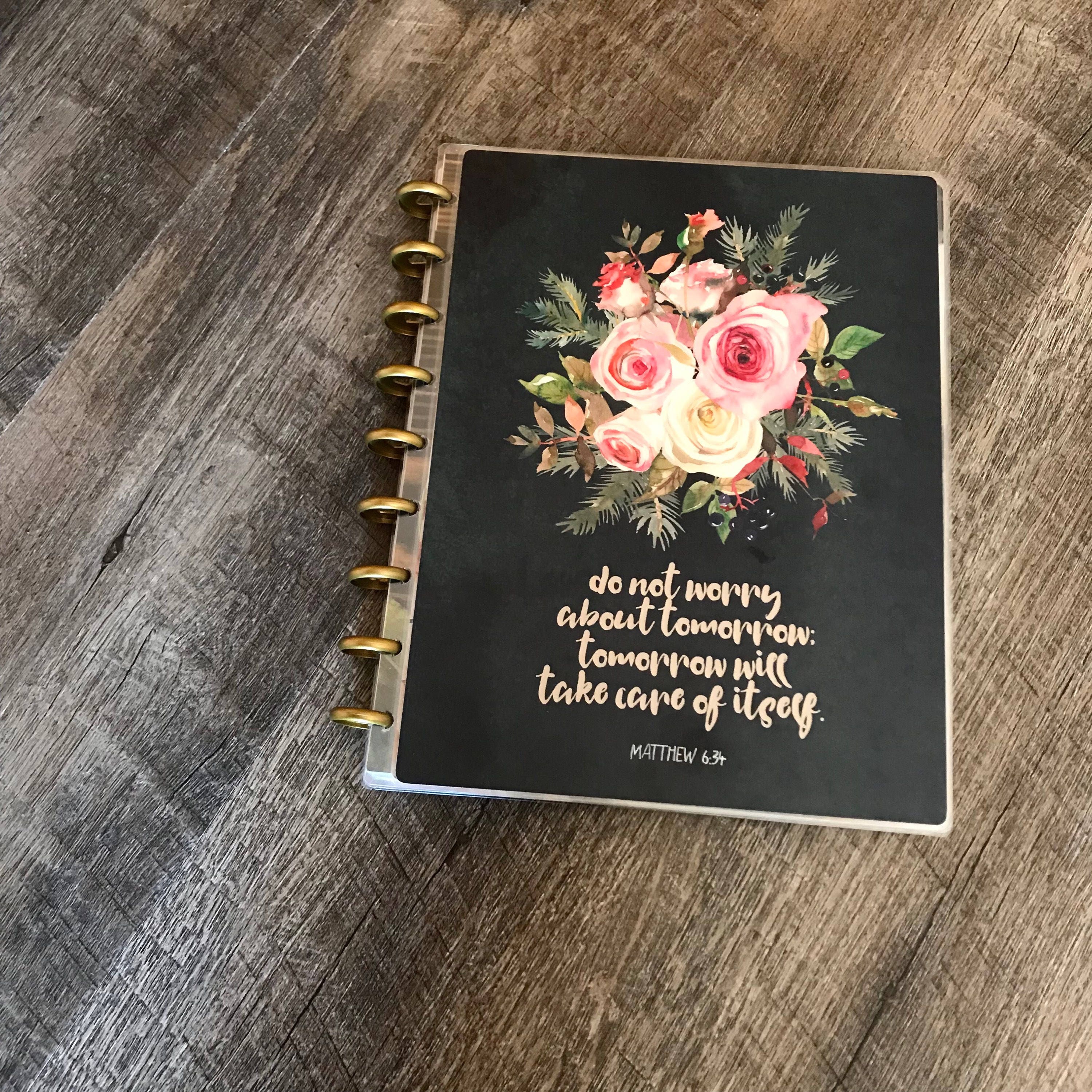 Floral Planner COVER Green Planner Happy Planner Christian Etsy