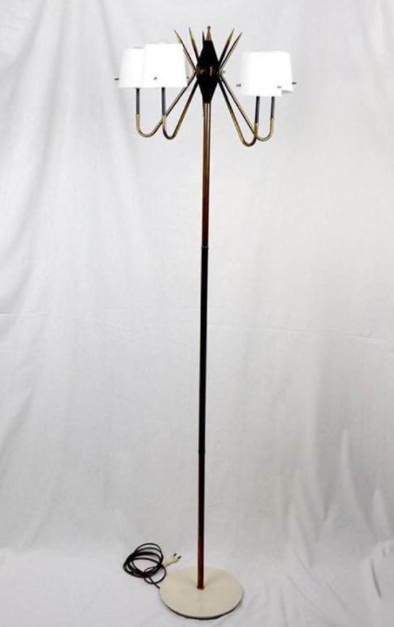 Lampadaire, Triennale, Réédition, bleu, rouge, jaune, L60cm, H160cm - Arredoluce - Luminaires