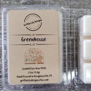 Greenhouse Wax Melts; Soy Wax Warmer Cubes; Floral Scents; Bergamot; Apple; Honeysuckle; Gardenia; Lily; Spring Smell; Flower Wax Melts