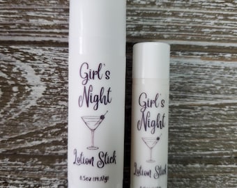 Girl's Night Zen Series Lotion Stick ; Mango Butter, Beeswax, Coconut Oil; Scented Solid Lotion Bar; Stocking Stuffer; Travel Lotion; On Go