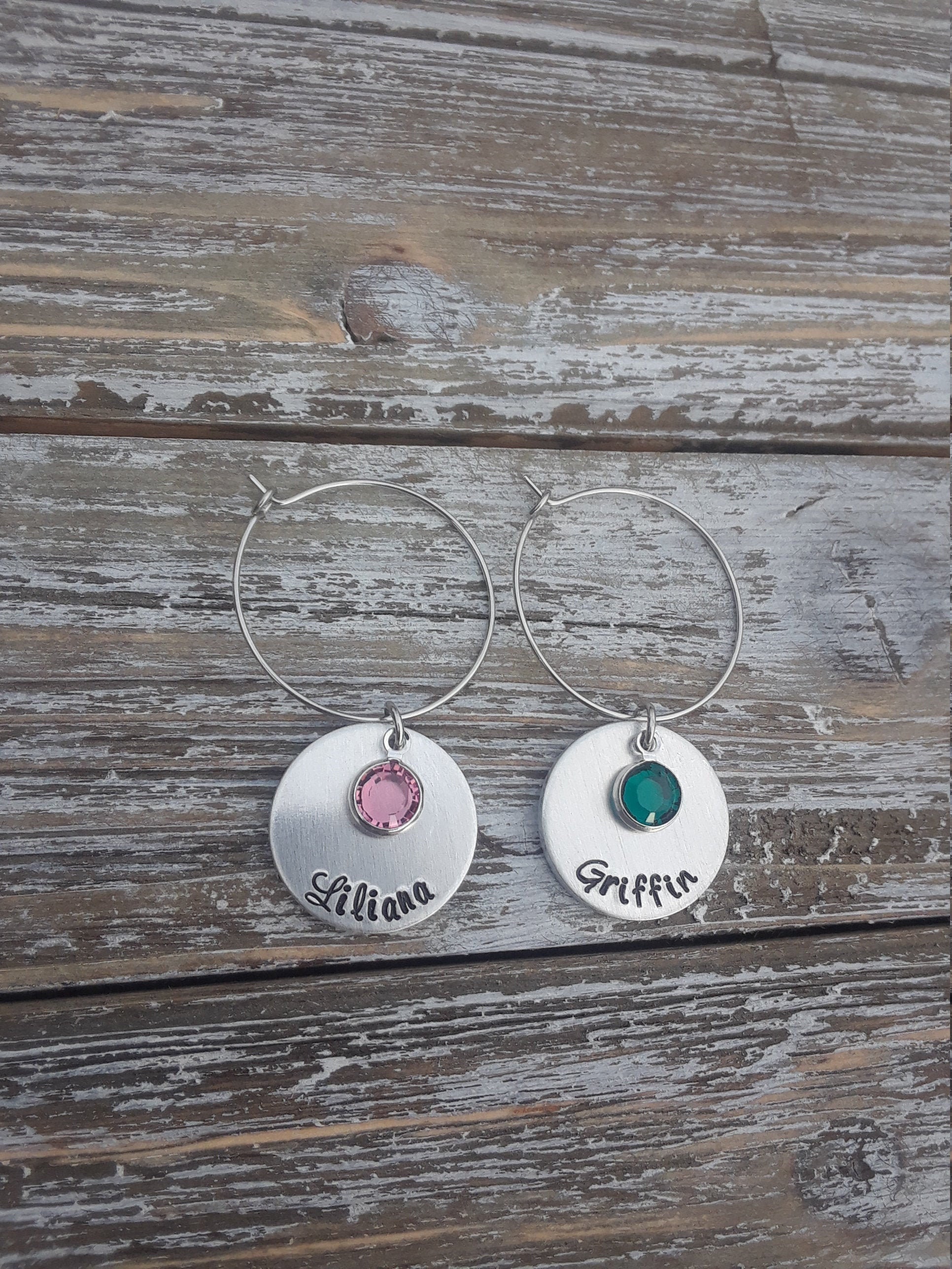 Name wine deals charms