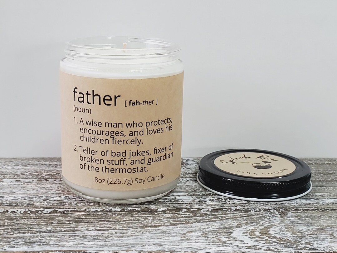 Father's Day Gift Definition of a Father Soy Candle Gift for Dad Soy ...