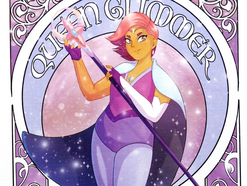 QUEEN GLIMMER Shera Premium Shimmer Art Print Etsy Hong Kong