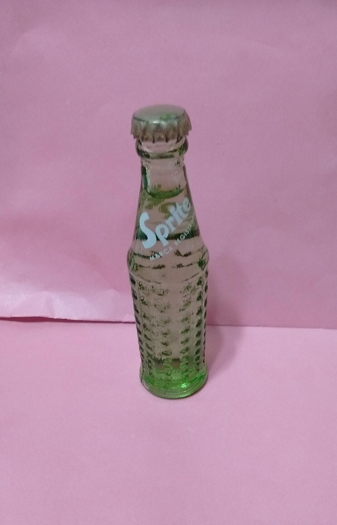 Vintage Miniature Glass Sprite Bottle - Etsy