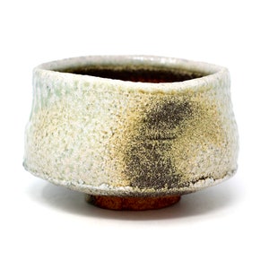 Wood fired pottery tea bowl