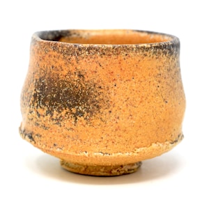 Wood fired pottery tea bowl