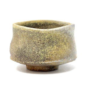 Wood fired pottery tea bowl