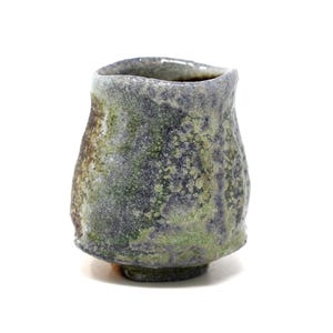 Wood fired pottery sake cup