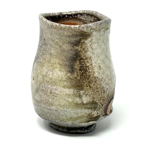 Wood fired pottery tea cup