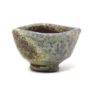 Wood fired pottery small tea cup