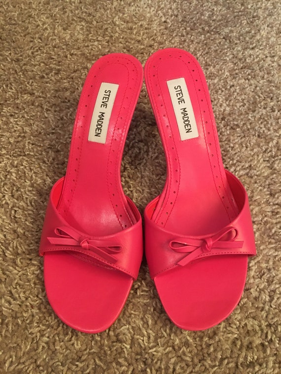 hot pink 2 inch heels