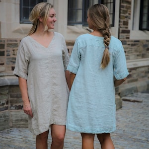 Linen V-Neck Tunic/Dress