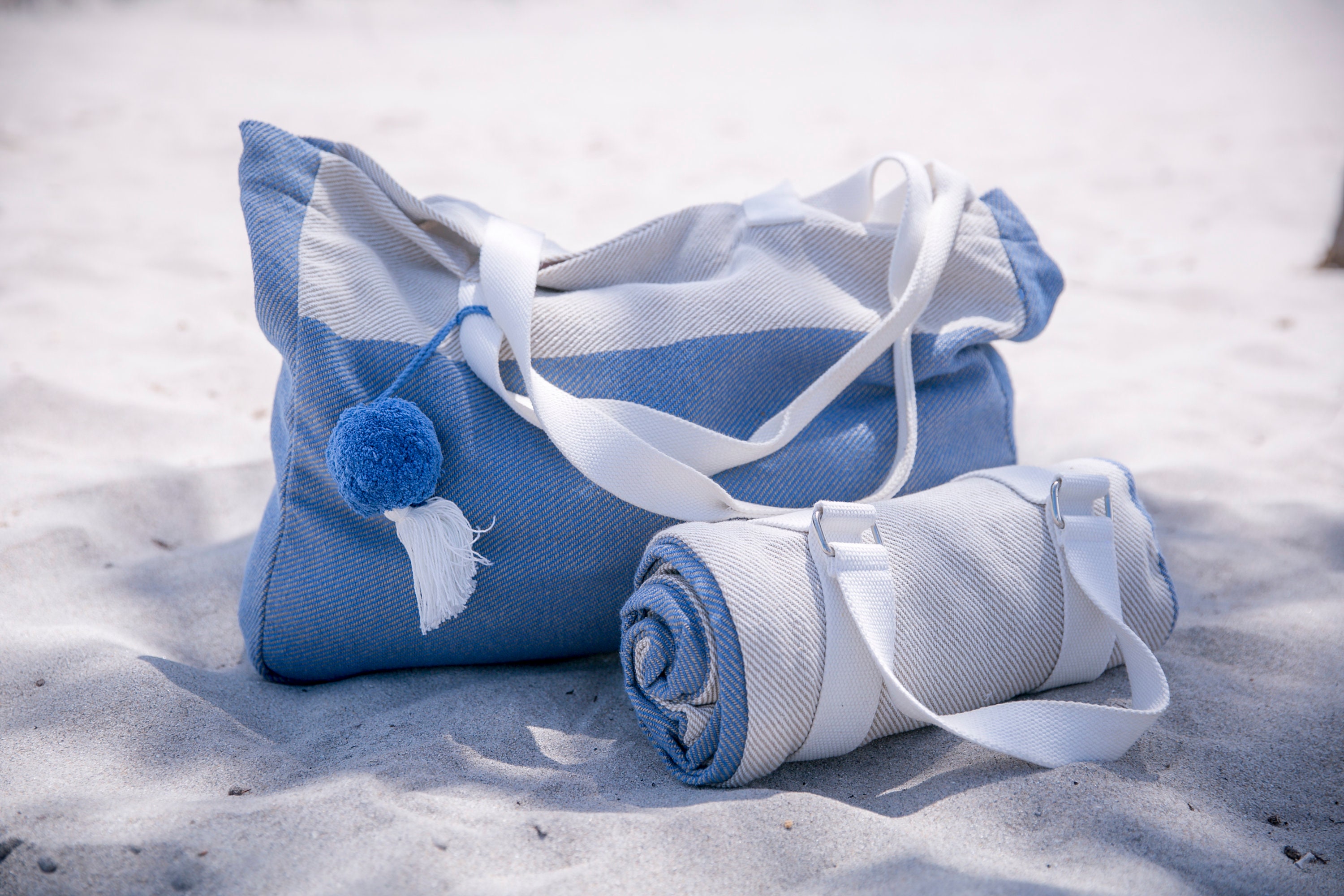 Beach blanket in a bag deals