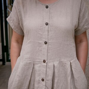 Cottagecore Dress , Linen Dress for Woman , Boho Dress Summer Organic ...