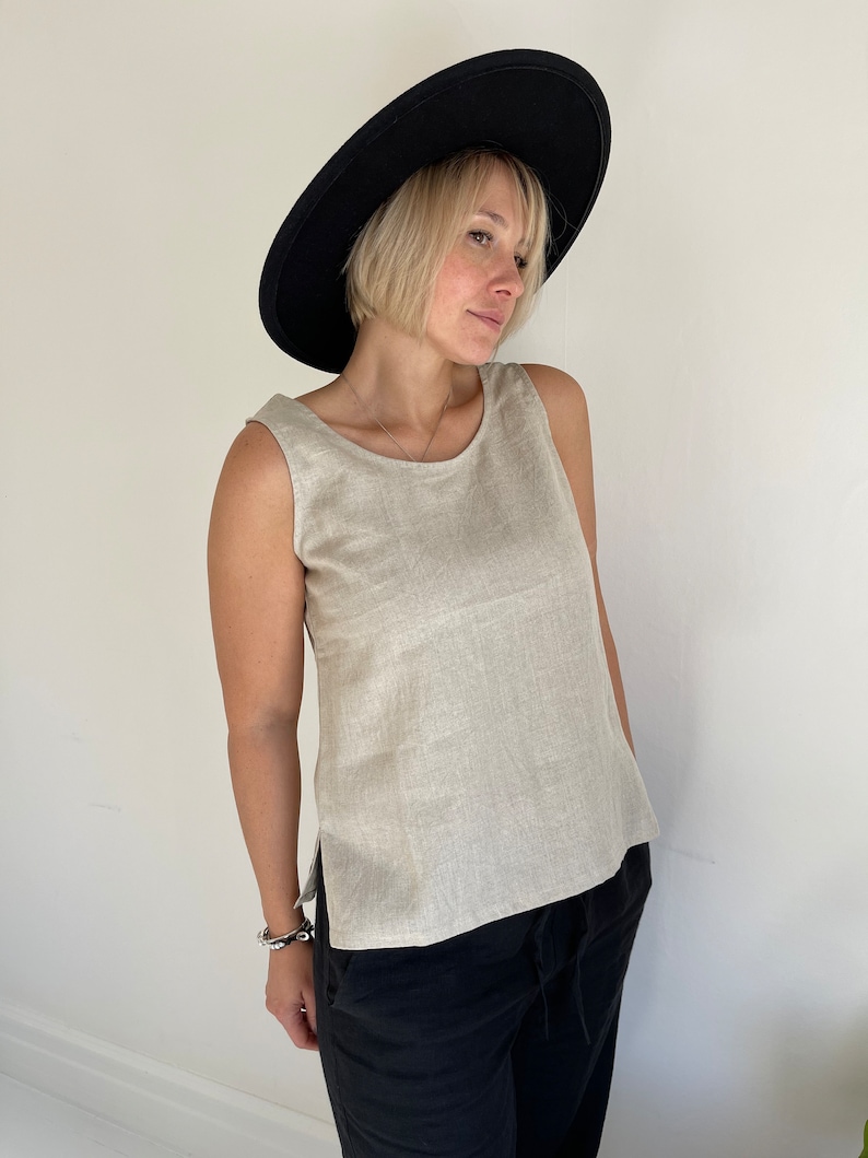 Linen Casual Top image 4