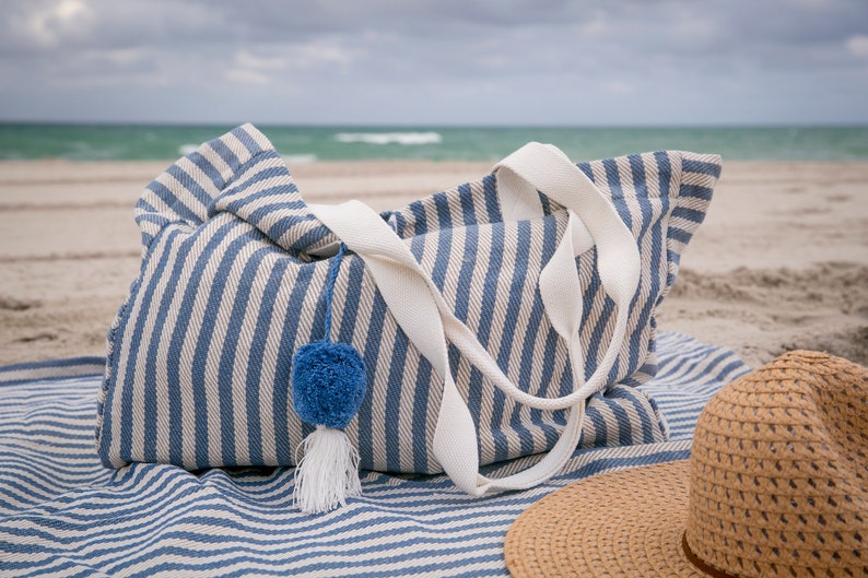Beach Bag Tote Bag Picnic Blanket Beach Blanket Oversize Etsy