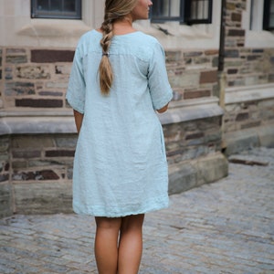 Linen V-Neck Tunic/Dress image 4