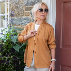 Merino Wool Cotton Linen Kimono Jacket Fall Outfit
