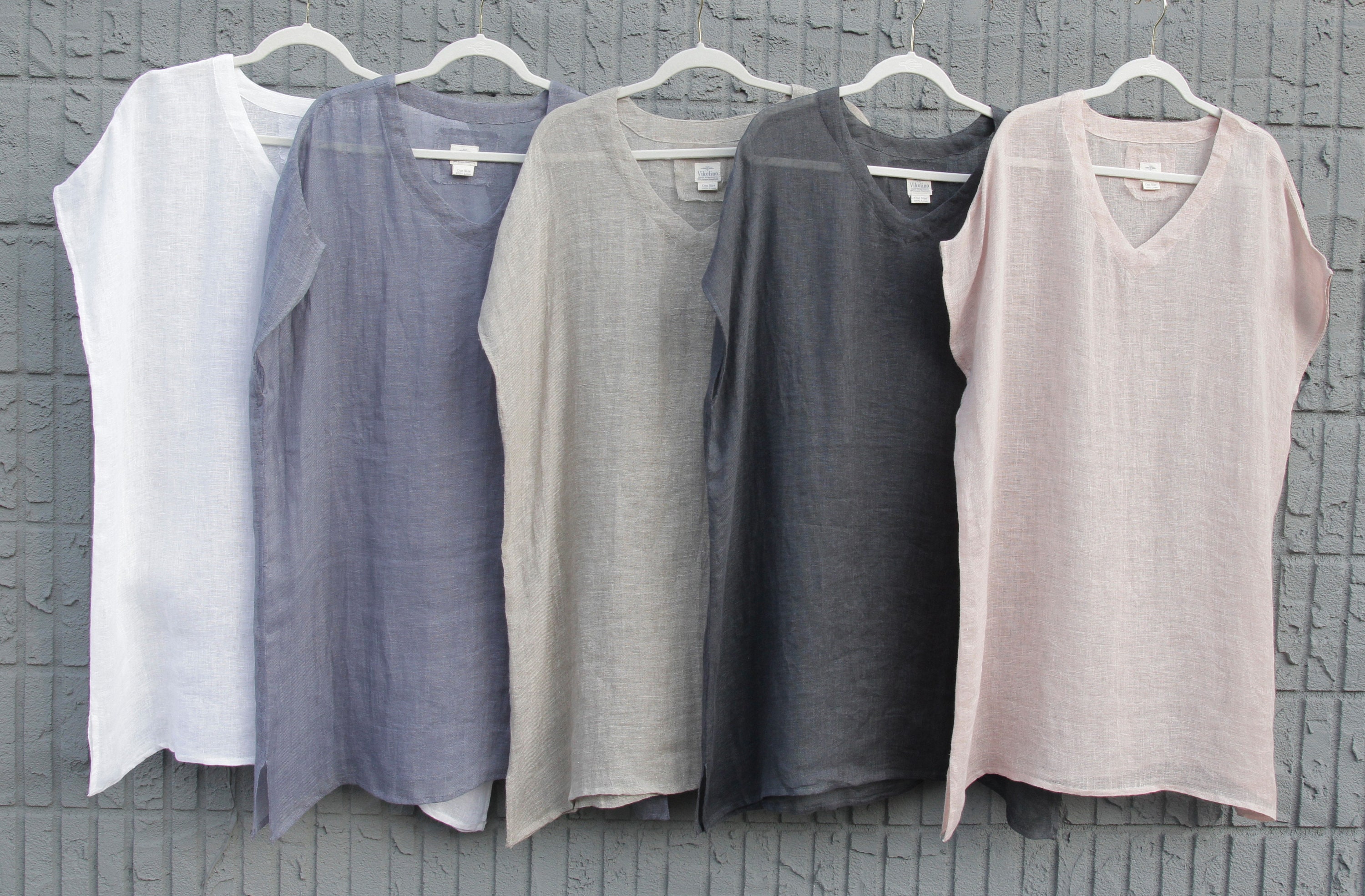 【argue】linen voile gauze pullover Linen Sheer( Gauze) Cover Up, V-neck Top, Linen Gauze Top