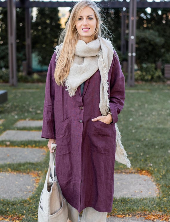 Linen Coat, Linen Duster, Linen Kimono, Linen Oversized Coat, Loose Coat, Linen Loose Long Jacket - Etsy Linen Coat, Linen Duster, Linen Kimono, Linen Oversized Coat, Loose Coat, Linen Loose Long Jacket - Etsy