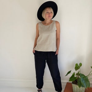 Linen Casual Top Natural