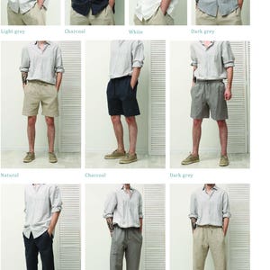 Men linen pants dad gift , mens pants , cloth training pants golf gifts for men , boho pants long distance relationship gift for boyfriend image 5