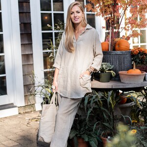 Linen October Tunic, Linen Tunic, Linen Shirt image 4