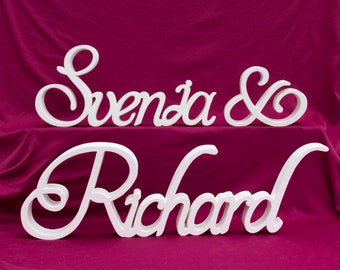 Wooden lettering XXL freestanding as wedding decoration, for the candy bar or as decoration for photo shoot