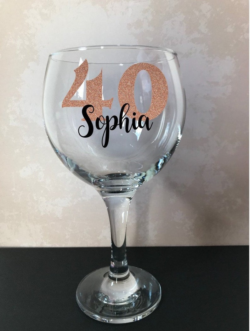 Birthday Gift Disney Wine Glass 18th 21st 30th 40th 50th Personalised Gift