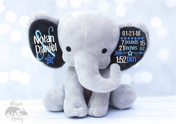 birth stat stuffed animals
