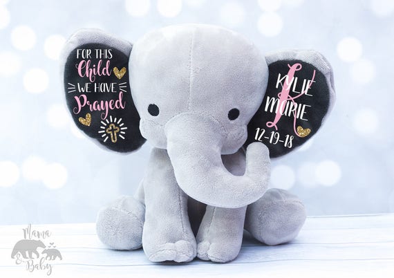 stuffed elephant for baby girl
